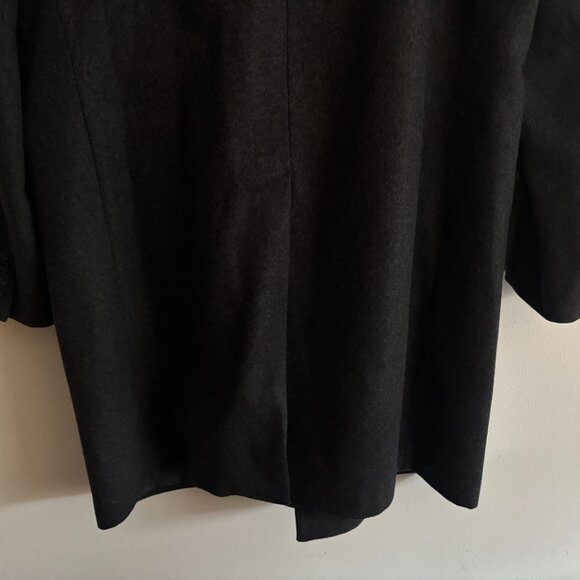 $600 Banana Republic Charcoal Grey Wool Overcoat/ Top Coat - XL - Picture 7 of 10